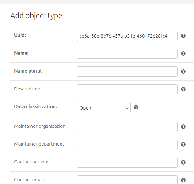 Fill in the form and click on "save" button