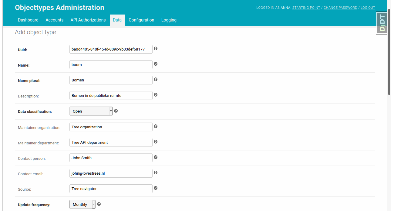 Fill in metadata